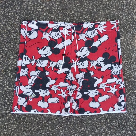 Vintage 90s Mickey Mouse Reworked Boom Box Benny Shorts UNISEX - Picture 1 of 7